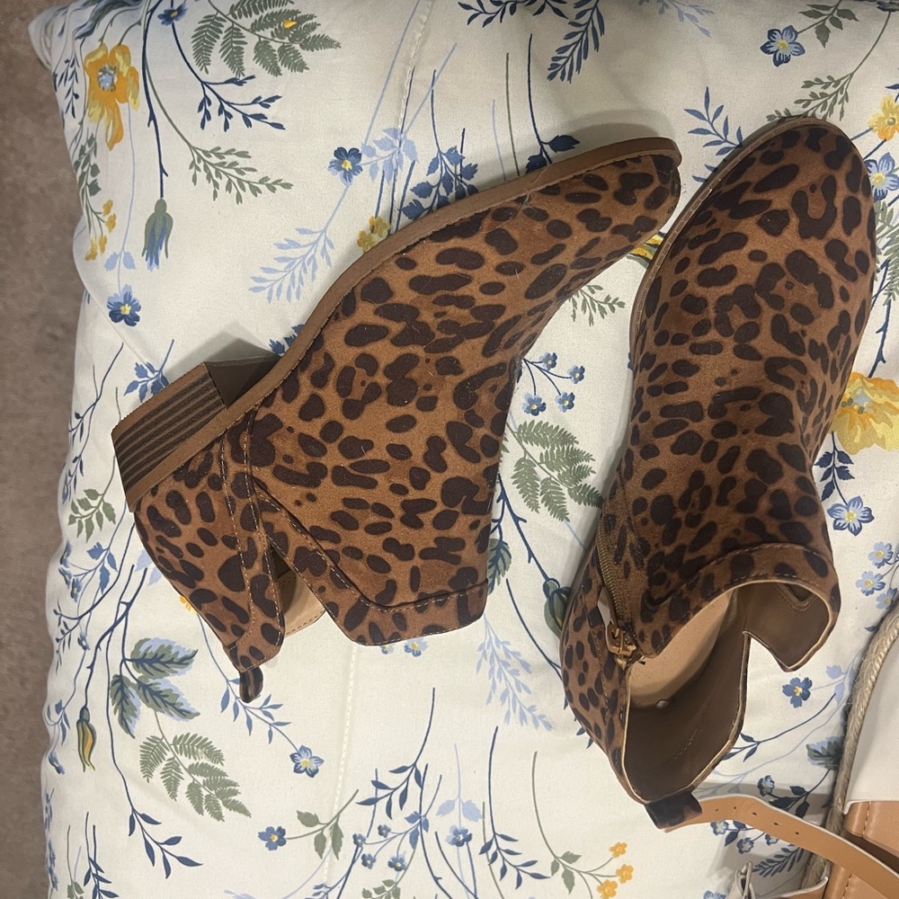 Torrid Leopard Print Booties